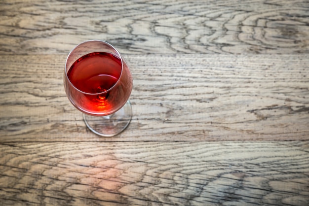 Glas Roséwein