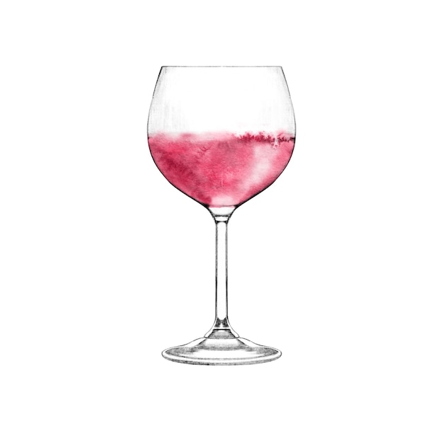 Glas Roséwein