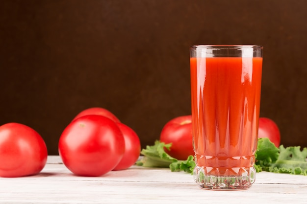 Glas Tomatensaft