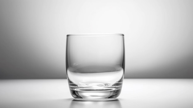 Glas Wasser auf einem weißen Hintergrund