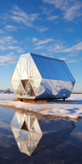 Glasdreieck-Hütte Ein beeindruckendes Beispiel für metallischen Etherialismus