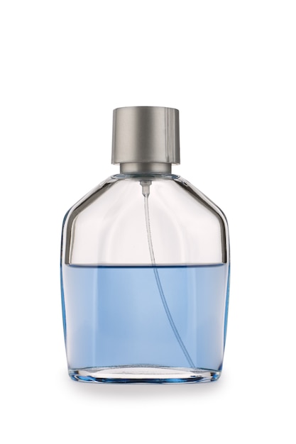 Glases Parfümflasche isoliert