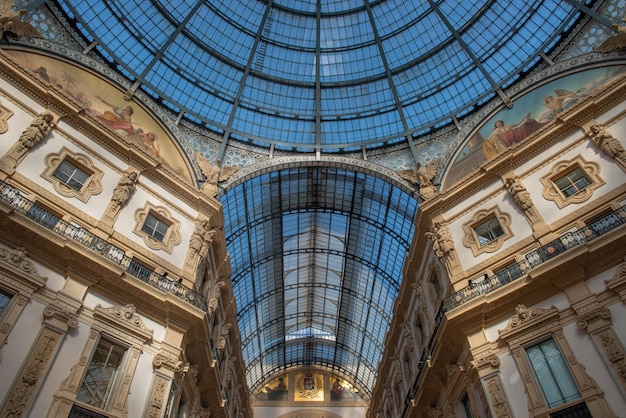 Glasfenster in der Galleria Vittorio Emanuele