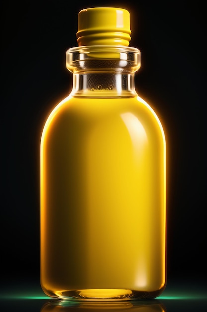 Glasflaschengetränk, hochwertiges Hintergrundfotografie-Produktdisplay-Werbeplakat