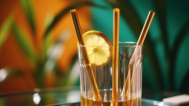 Foto glass filled with water on table