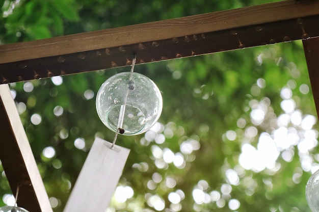 Glaswindspiel in Kawagoe, Japan.