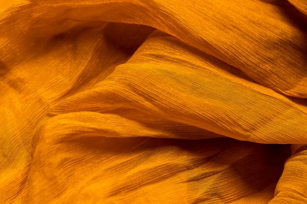 Foto glatte elegante orange gewebematerialbeschaffenheit