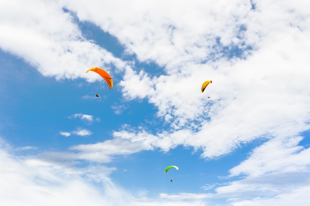 Gleitschirm hoch fliegen