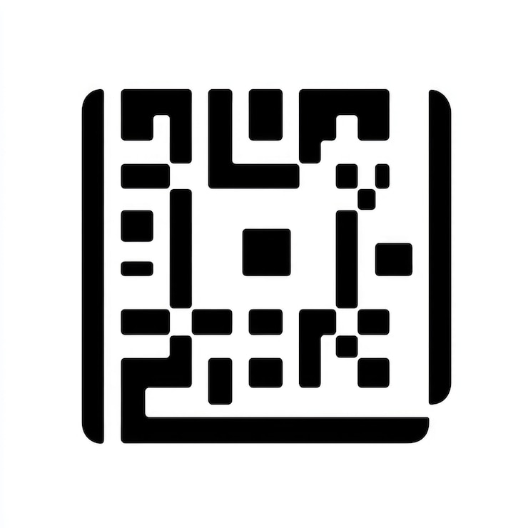 Foto glifo estilizado del código qr una interpretación elegante de la codificación de respuesta rápida