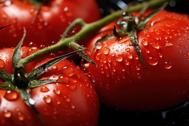 Glistening Beauty Juicy Tomato Generative AI