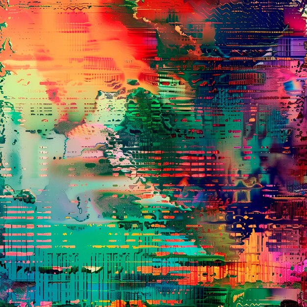 Glitch Art Texturen Hintergründe