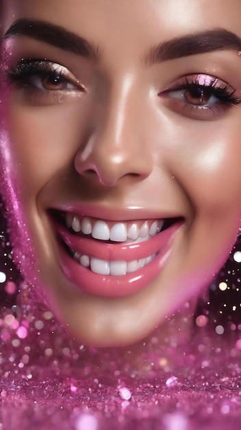 Glitter Lächeln Flüssigkeit super realistische Verwendung in Ihren Projekten Hintergrund