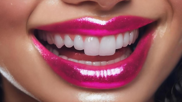 Glitter sorriso líquido uso super realista em seus projetos de fundo