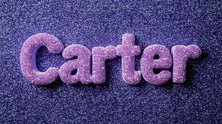 Foto glitter tarjeta postal con nombre personalizado perfecta para la decoración