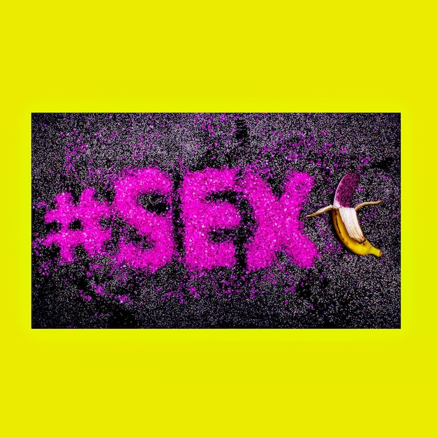 Glitter text sex hashtag minimalismus modedesign leidenschaft