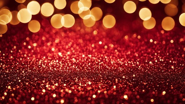 Glitter-Vintage-Lampen rot und gold Luxus-Hintergrund