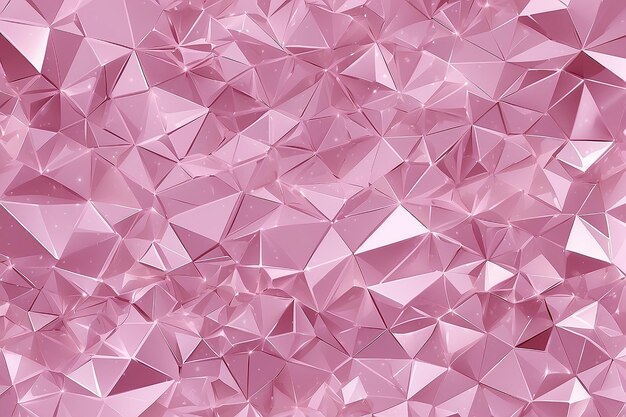 Glittering Elegance Light Pink Low Poly Layout para Design de Negócios