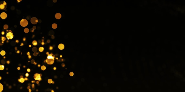 Glitzerlichter Grunge-Texturhintergrund, Bokeh defokussierte abstrakte funkelnde Lichtsterne, schwarzes Gold