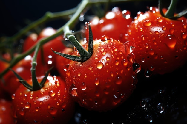 Glitzernde Schönheit, generative KI für saftige Tomaten