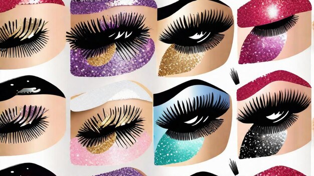 Glitzerndes Make-up