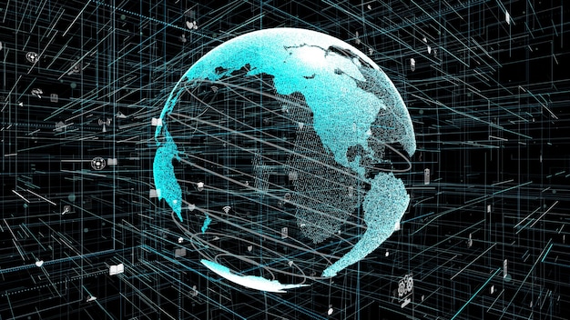 Globale Online-Internetverbindung