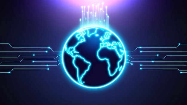 Globaler Kommunikationstechnologie-Hintergrund