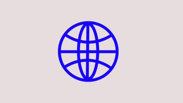 Globales Vektor-Symbol isoliert auf abstrakten weißen Hintergrund-Software-Schnittstellen