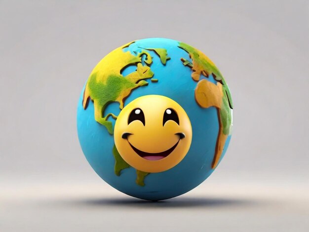 un globo azul con la palabra sonrisa en él