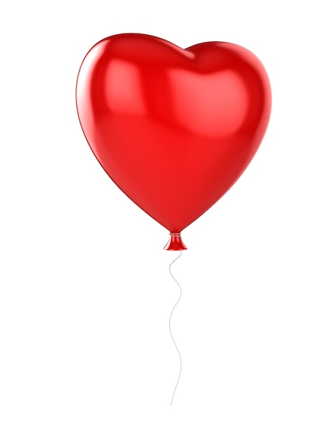 Globo de corazón rojo