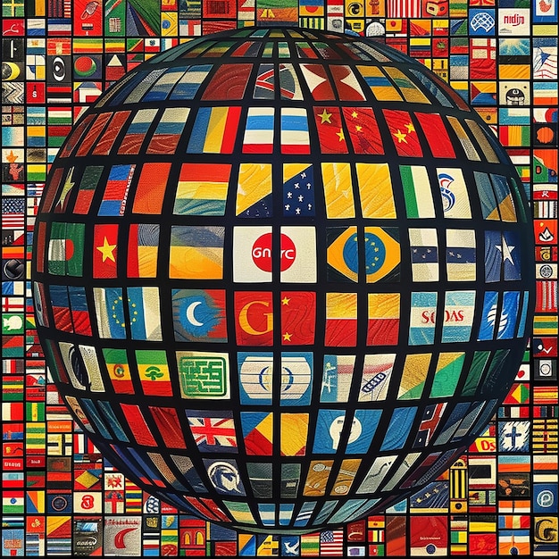 un globo mundial con las palabras " internacional " en él
