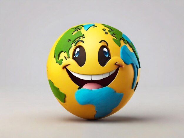 un globo sonriente con una sonrisa en él