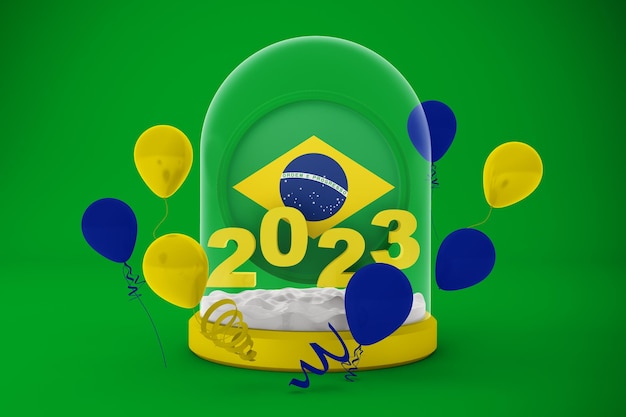 Globo terráqueo de Brasil 2023