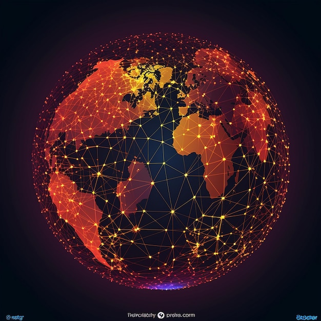 Un globo terráqueo con un mapa de europa y europa.