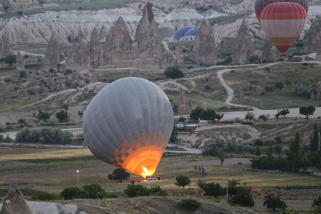 Globos aerostáticos en los valles de Capadocia