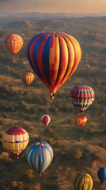 Los globos de aire caliente