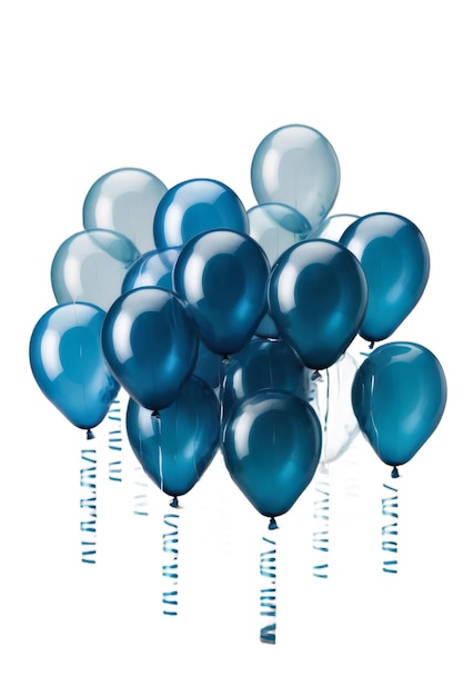 los globos azules