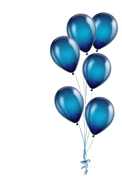 los globos azules