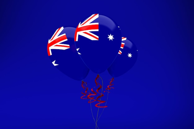 Globos de la bandera de Australia