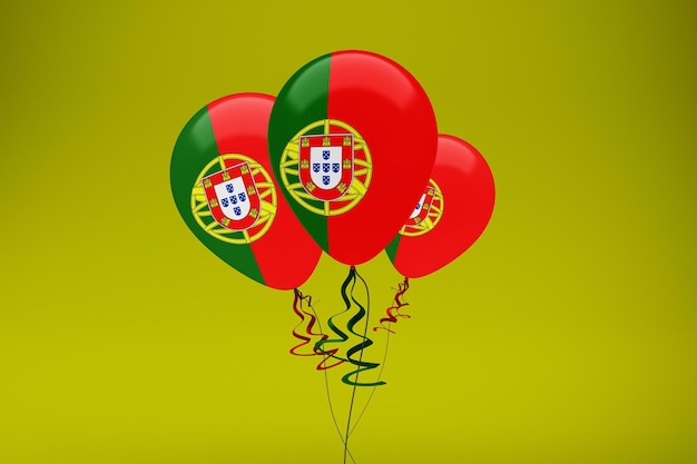 Globos de la bandera de Portugal