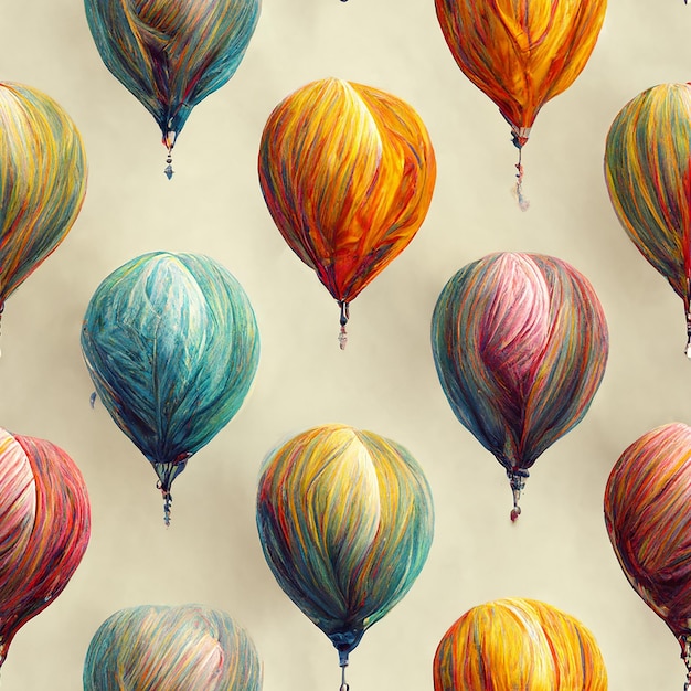 Foto globos de colores generados por ia