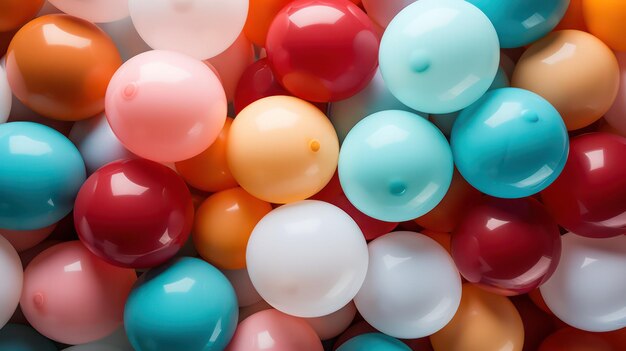 los globos de colores