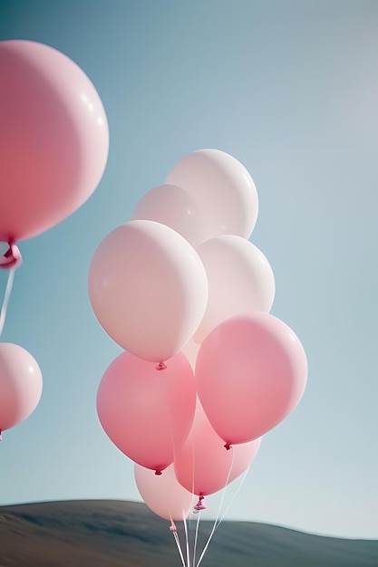 globos voladores con cajas de regalos