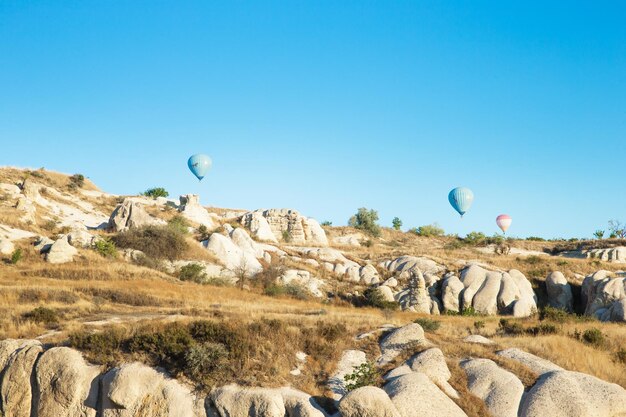 Globos volando sobre la Capadocia