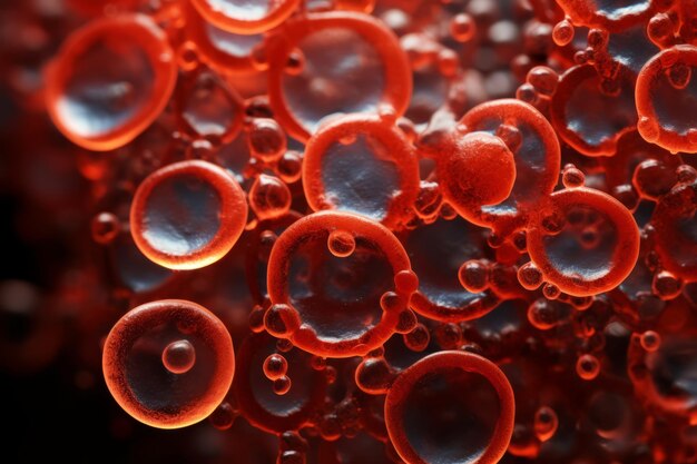 Glóbulos bajo el microscopio Sangre imagenes