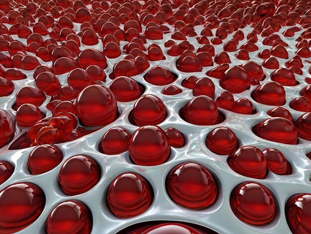 Los glóbulos rojos de fondo 3D