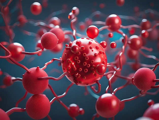 Los glóbulos rojos humanos la salud y el concepto médico de fondo