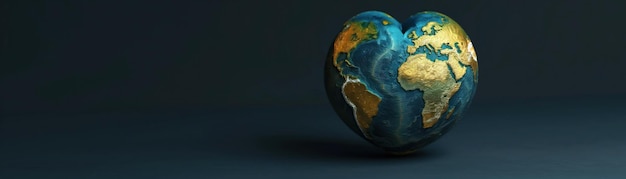 Globus mit herzförmigen Kontinenten Liebe für Mutter Erde Globus Herz Kontinent Liebe Erde Mutter Natu