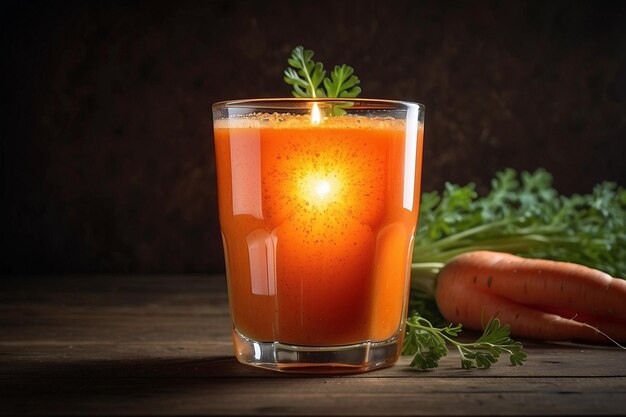 Glowing Glass of Carrot Juice Euphoria ar