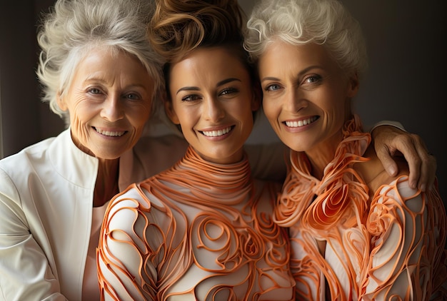 Foto glückliche ältere frauen feiern zusammen