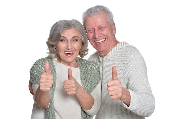 Glückliche ältere Paare